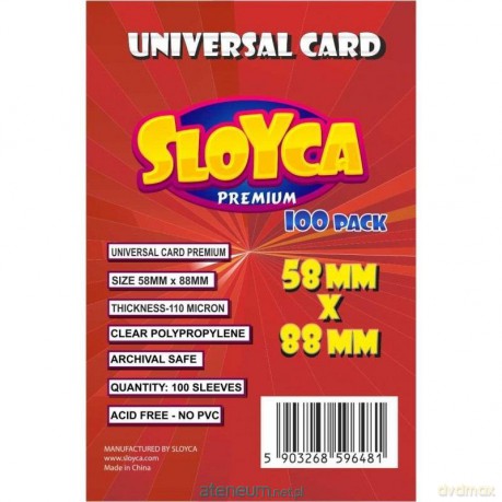 Koszulki Universal Card Premium 58x88mm (100 szt) [GRA]