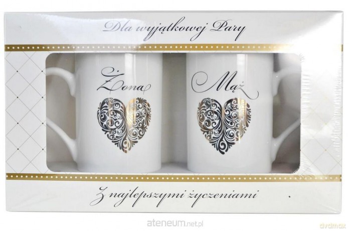 Kubek komplet Q 699 Ślub (Serce)