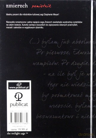 Zmierzch Pamiętnik (twarda) [KSIĄŻKA]