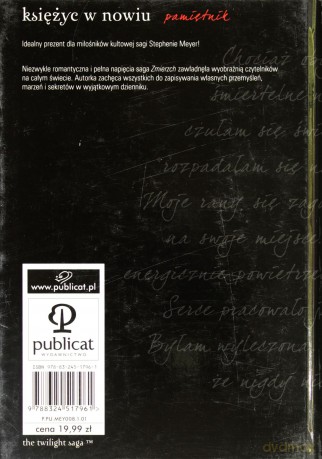 Księżyc W Nowiu Pamiętnik (twarda) [KSIĄŻKA]