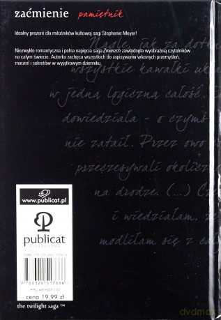 Zaćmienie Pamiętnik (twarda) - Stephenie Meyer [KSIĄŻKA]
