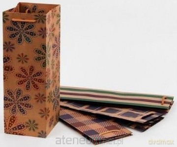 Torebka papierowa Craft na butelkę MIX