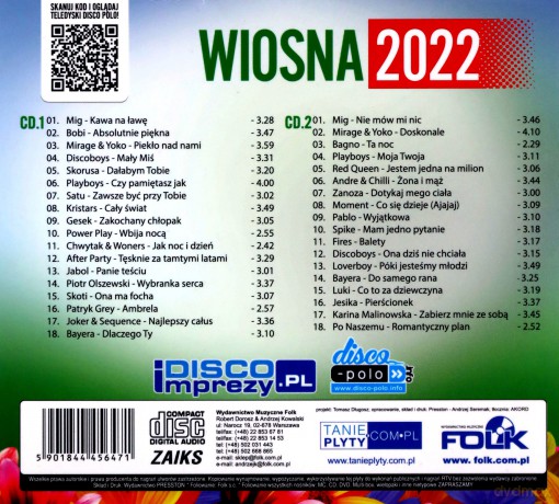 Wiosna 2022 Disco Polo [CD]