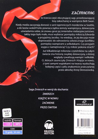 Zaćmienie - Stephenie Meyer (digipack) [AUDIOBOOK] [CD-MP3]