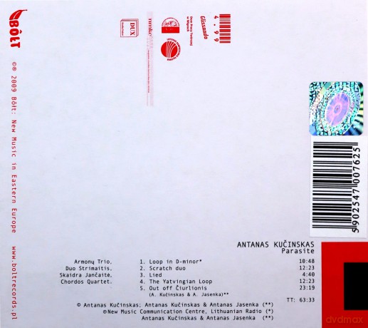Aasntan Kucinskas: Parasite [CD]