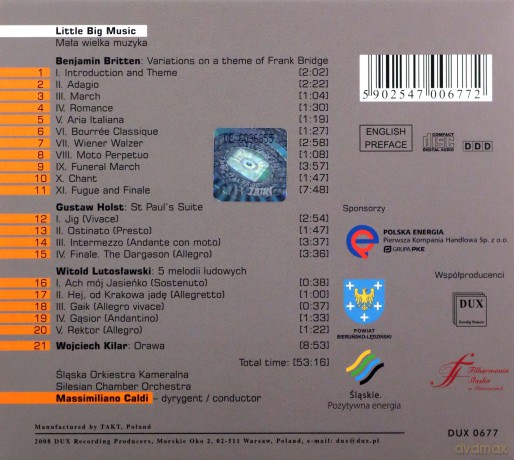 Orkiestra Kameralna Śląska: Little Big Music [CD]