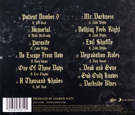 Ozzy Osbourne: Patient Number 9 [CD]