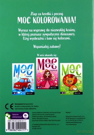Dinozaury. Moc kolorowania [KSIĄŻKA]