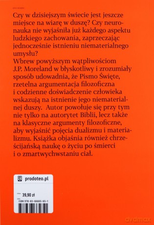 Dusza. Skąd wiemy, że istnieje, i dlaczego to ma znaczenie - J. P. Moreland [KSIĄŻKA]