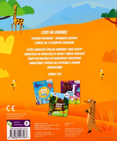 Dzikie zwierzęta. Wielka księga zabaw [KSIĄŻKA]
