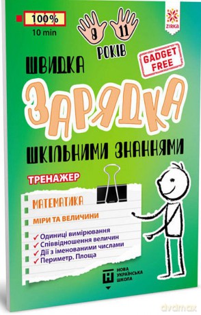 Ładowarka szkolnej wiedzy Matematyka Miary i wagi wer. ukraińska [KSIĄŻKA]