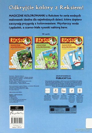 Reksio Magiczne Kolorowanki Na Podwórku [KSIĄŻKA]