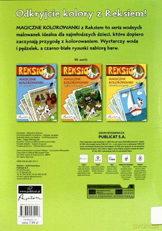 Reksio Magiczne Kolorowanki Zabawy Na Łące [KSIĄŻKA]