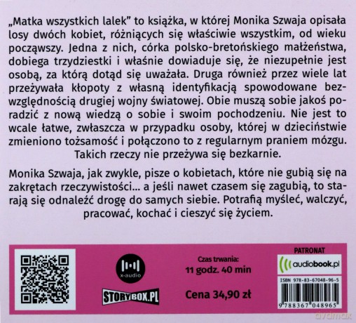 Matka wszystkich lalek - Monika Szwaja [AUDIOBOOK]