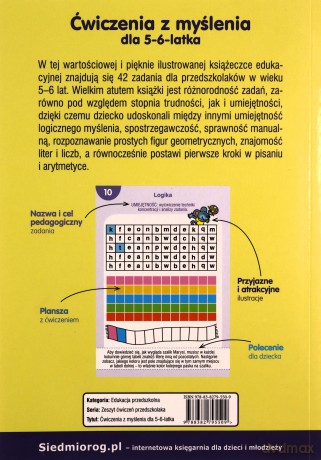 Ćwiczenia z myślenia dla 5-6-latka - Tamara Michałowska