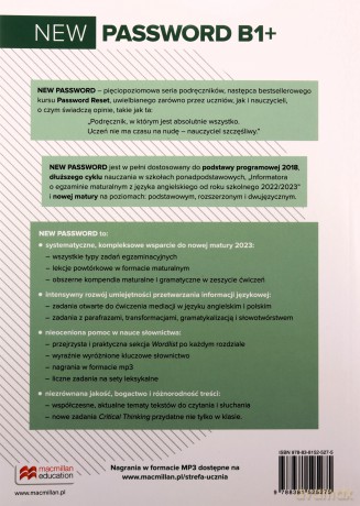 New Password B1+ Student's Book - Marta Rosińska, Lynda Edwards [KSIĄŻKA]