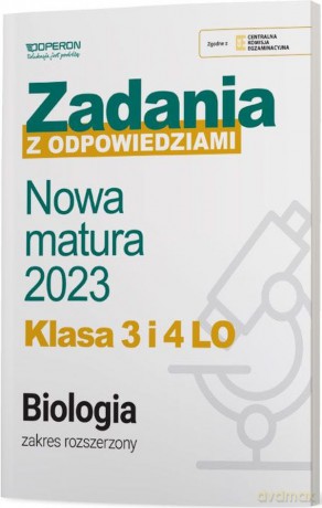 Nowa matura 2023 Biologia Zadania z odpowiedziami Klasa 3 i 4 LO Zakres rozszerzony [KSIĄŻKA]