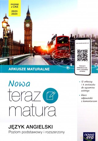 Teraz matura Język angielski arkusze poziom podstawowy i rozszerzony - Zbigniew Pokrzewiński, Nicholas Rattenbury, Katarzyna Niklewska [KSIĄŻKA]