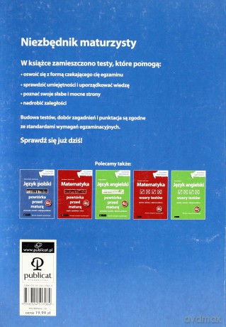 Język Polski Wzory Testów Egzamin Maturalny - Wioletta Kozak, Anna Nowicka [KSIĄŻKA]