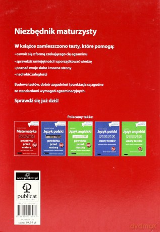Matematyka Wzory Testów Egzamin Maturalny - Ewa Gałęska, Renata Toboła [KSIĄŻKA]