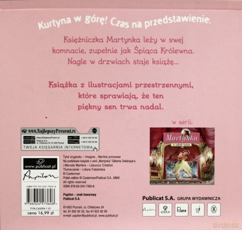 Martynka Księżniczką Książeczka Rozkładanka (twarda) [KSIĄŻKA]