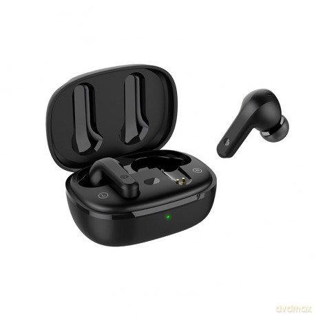 Acefast dokanałowe słuchawki bezprzewodowe TWS Bluetooth 5.2 Hybrid ANC (aktywna redukcja szumów) wodoodporne IPX6 czarny (T2 black)