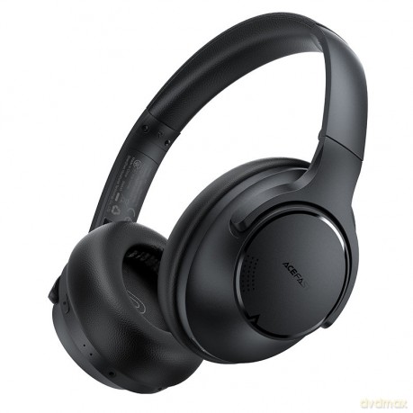 Acefast wokółuszne słuchawki bezprzewodowe Bluetooth 5.0 Hybrid ANC (aktywna redukcja szumów) wodoodporne IPX4 czarny (H1 black)