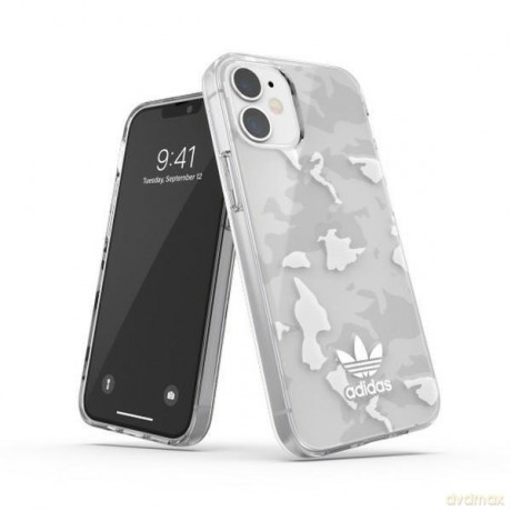 Adidas OR SnapCase Camo iPhone 12 mini przezroczysty/biały 43704