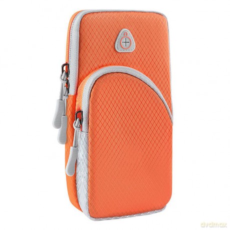 Armband do biegania opaska na ramię sportowe etui na telefon pomarańczowy