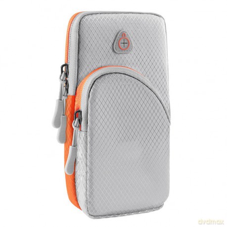 Armband do biegania opaska na ramię sportowe etui na telefon szary