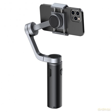Baseus 3 osiowy Gimbal statyw do telefonu smartfona ręczny stabilizator obrazu do filmów zdjęć Live Streaming Vlog YouTube TikTok szary (SUYT-D0G)