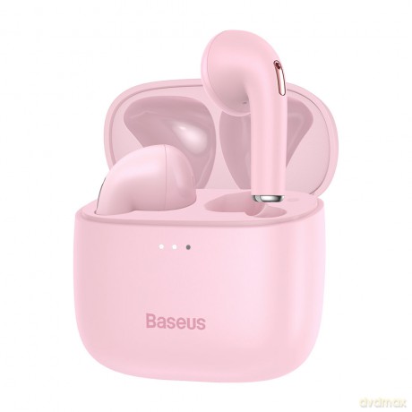 Baseus E8 bezprzewodowe słuchawki Bluetooth 5.0 TWS douszne wodoodporne IPX5 różowy (NGE8-04)