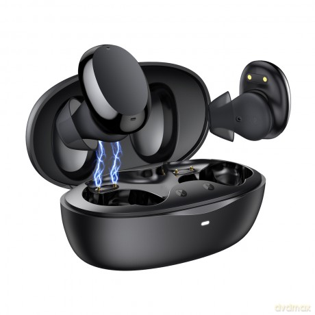 Baseus Encok W11 bezprzewodowe słuchawki dokanałowe TWS Bluetooth 5.0 wodoodporne IPX8 czarny (NGTW060001)