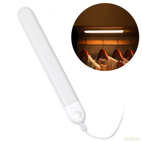 Baseus Sunshine magnetyczna lampka nocna latarka LED naturalne światło + kabel do ładowania biały (DGSUN-YA02)