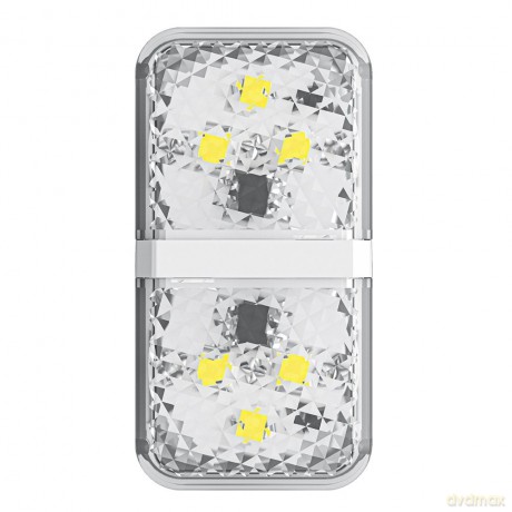 Baseus zestaw 2x ostrzegawcza lampka LED do drzwi samochodu biały (CRFZD-02)