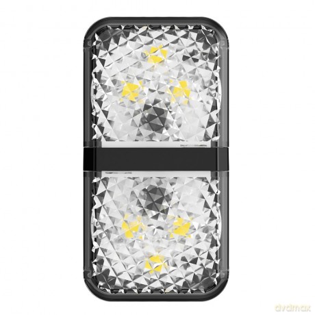 Baseus zestaw 2x ostrzegawcza lampka LED do drzwi samochodu czarny (CRFZD-01)