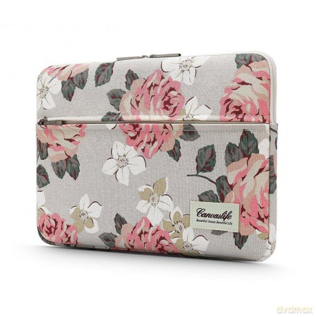 Canvaslife Sleeve Laptop 13-14 White Rose