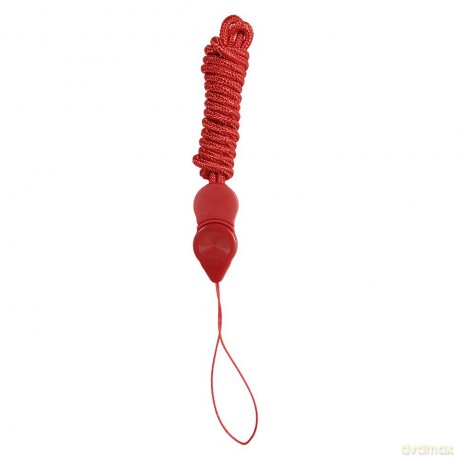 Długa smycz do telefonu z klipsem czerwony
