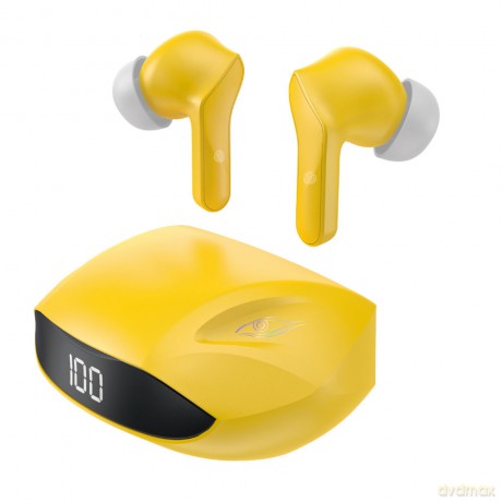 Dudao dokanałowe słuchawki bezprzewodowe TWS Bluetooth 5.2 żółty (U16H-yellow)
