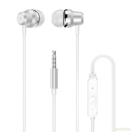 Dudao dokanałowe słuchawki zestaw słuchawkowy z pilotem i mikrofonem 3,5 mm mini jack biały (X10 Pro white)