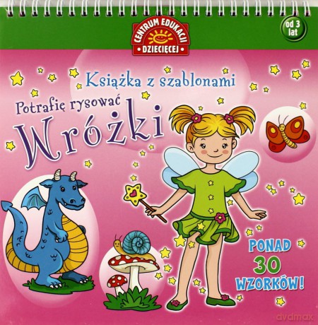 Wróżki Książka Z Szablonami Potrafię Rysować [KSIĄŻKA]