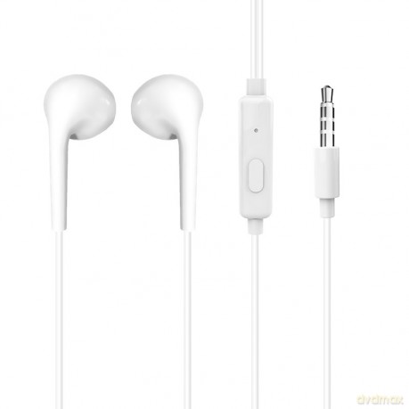 Dudao douszne przewodowe słuchawki mini jack 3.5mm zestaw słuchawkowy biały (X10S white)