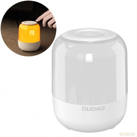 Dudao głośnik bezprzewodowy Bluetooth 5.0 RGB 5W 1200mAh biały (Y11S-white)