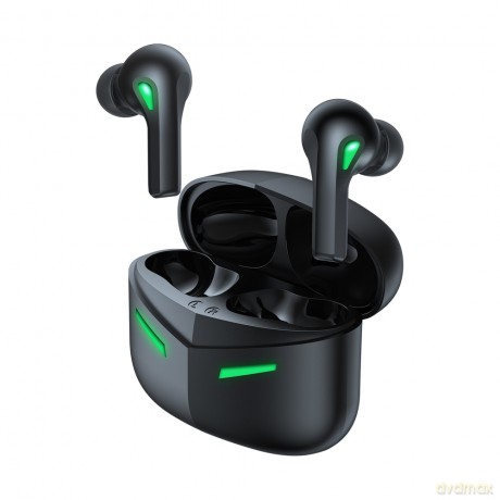 Joyroom dokanałowe słuchawki bezprzewodowe TWS Bluetooth 5.0 gamingowe dla graczy czarny (JR-TP2 black)