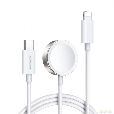 Joyroom kabel USB Typ C 20W PD z ładowarką indukcyjną do Apple Watch 1.5m biały (S-IW005)