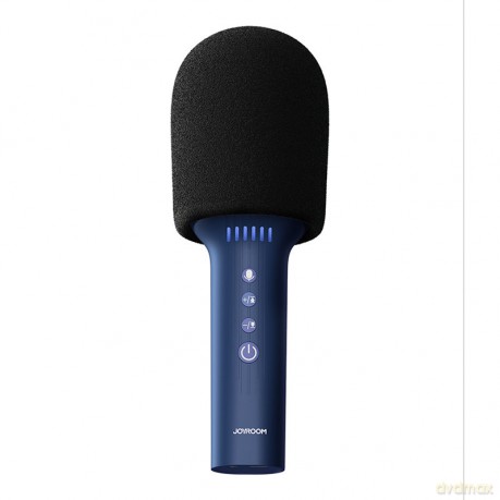Joyroom mikrofon bezprzewodowy do karaoke z głośnikiem Bluetooth 5.0 1200mAh niebieski (JR-MC5Blue)