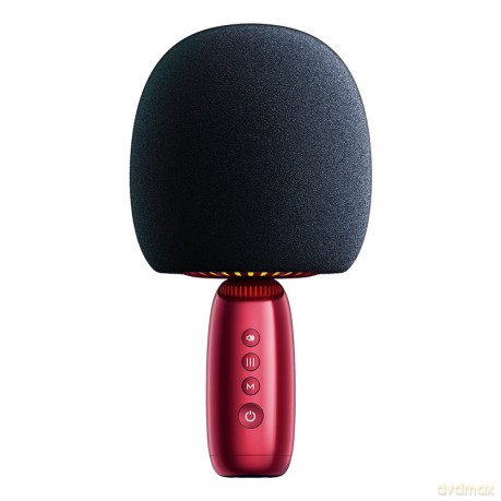 Joyroom mikrofon bezprzewodowy do karaoke z głośnikiem Bluetooth 5.0 2500mAh czerwony (JR-K3 red)
