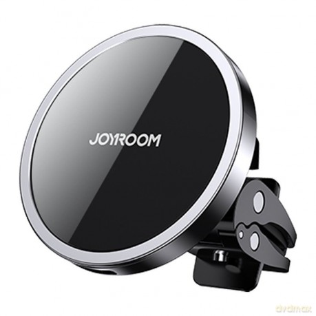 Joyroom samochodowy uchwyt magnetyczny bezprzewodowa indukcyjna ładowarka Qi 15 W (kompatybilna z MagSafe do iPhone) czarny (JR-ZS240)