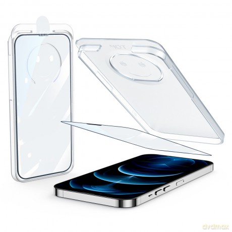 Joyroom szkło hartowane z zestawem montażowym do iPhone 13 Pro Max 6.7" przezroczysty (JR-PF973)