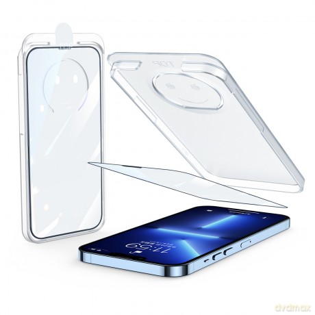 Joyroom szkło hartowane z zestawem montażowym do iPhone 13/13 Pro 6.1" przezroczysty (JR-PF972)